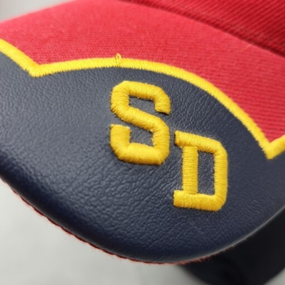 San Diego SD California Hat Strap Back Red Gold Cap Best Vina - Picture 5 of 14